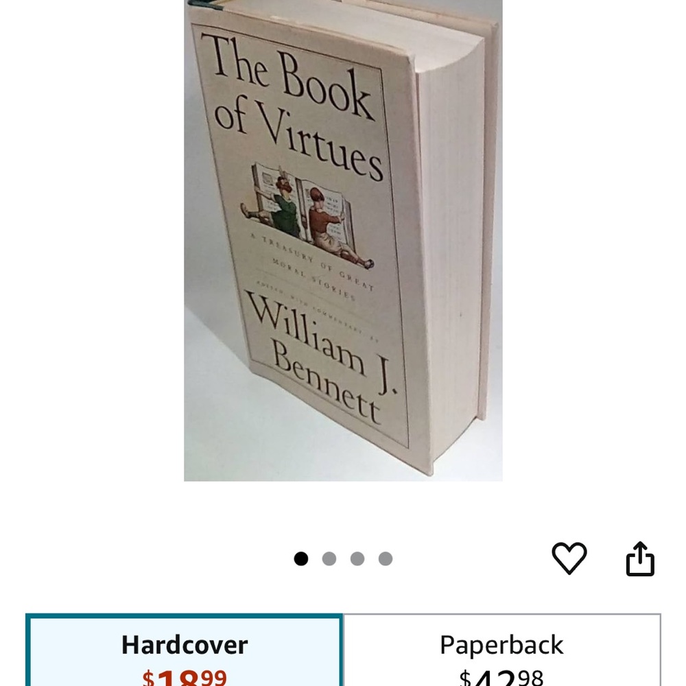 ❤️❤️❤️ The Book of Virtues by William J. Bennett